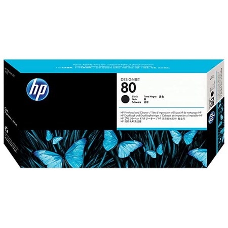 Hp HP 80, C4820A Black Printhead/Printhead Cleaner C4820A